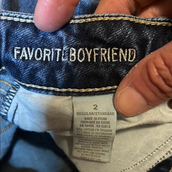 American Eagle Outfitters Blue Boot Cut Jeans Classic Style favorite boyfriend - Picture 3 of 5